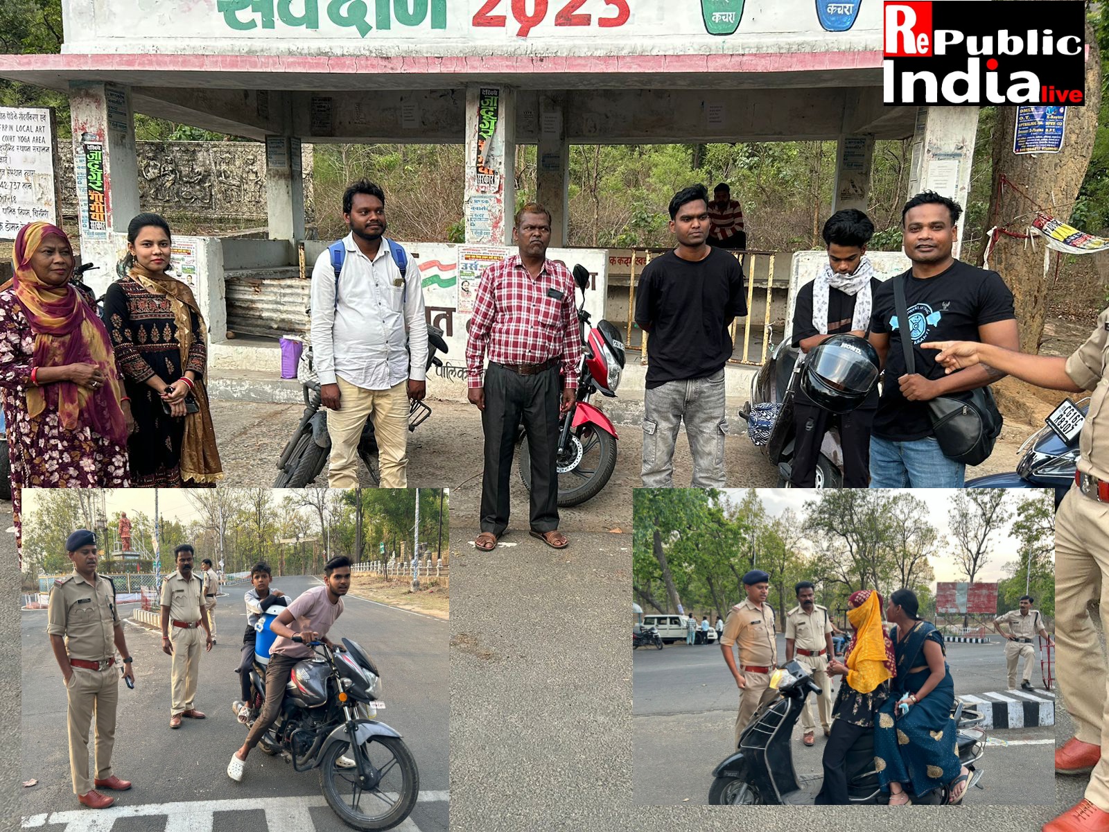 Picsart_24-05-29_08-30-13-522 यातायात के नियमों का धजी  उड़ा के चलने वाले लोगों को पोड़ी थाना प्रभारी ने दिया समझाइश नियमों का पालन ना करने पर की जाएगी कार्यवाही।