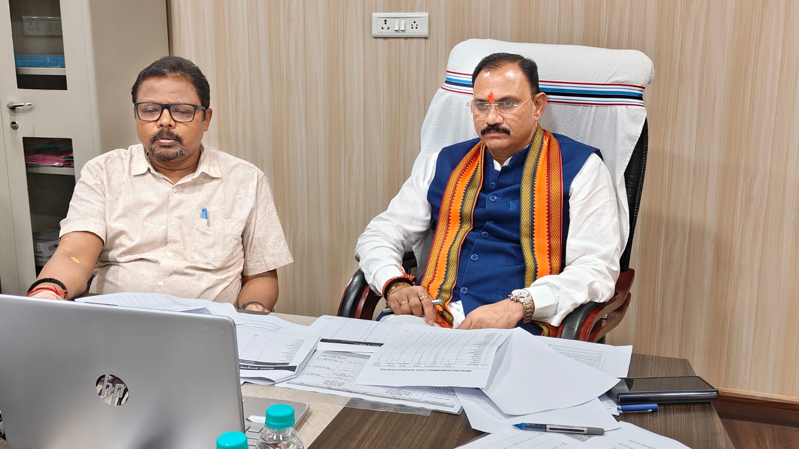 IMG-20240917-WA0003 स्वास्थ्य मंत्री श्री श्याम बिहारी जायसवाल ने वीडियो कॉन्फ्रेंसिंग के जरिए राज्य के सीएमएचओ, सीएस और नोडल अधिकारियों से की समीक्षा।