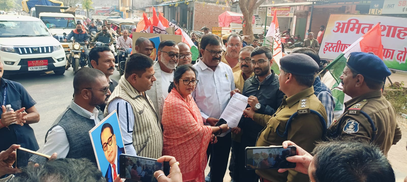 IMG-20241225-WA0004 बाबा साहेब पर अमित शाह की टिप्पणी से नाराजगी, देशभर में विरोध तेज।