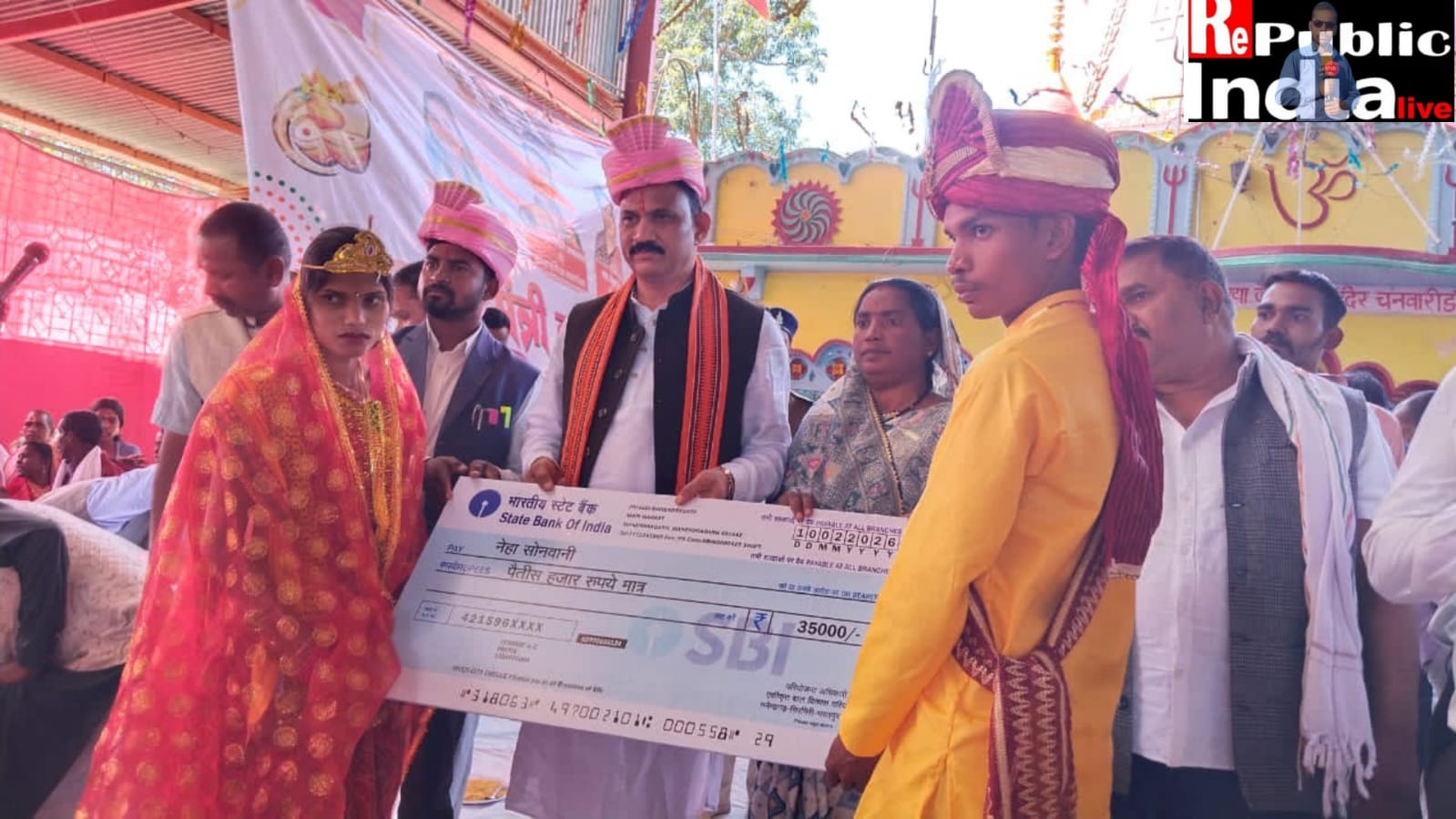 IMG-20260210-WA0136 मुख्यमंत्री कन्या विवाह योजना के तहत 189 जोड़ों का सामूहिक विवाह, माता महामाया मंदिर (चनवरी डांड़) में भव्य आयोजन किया गया।