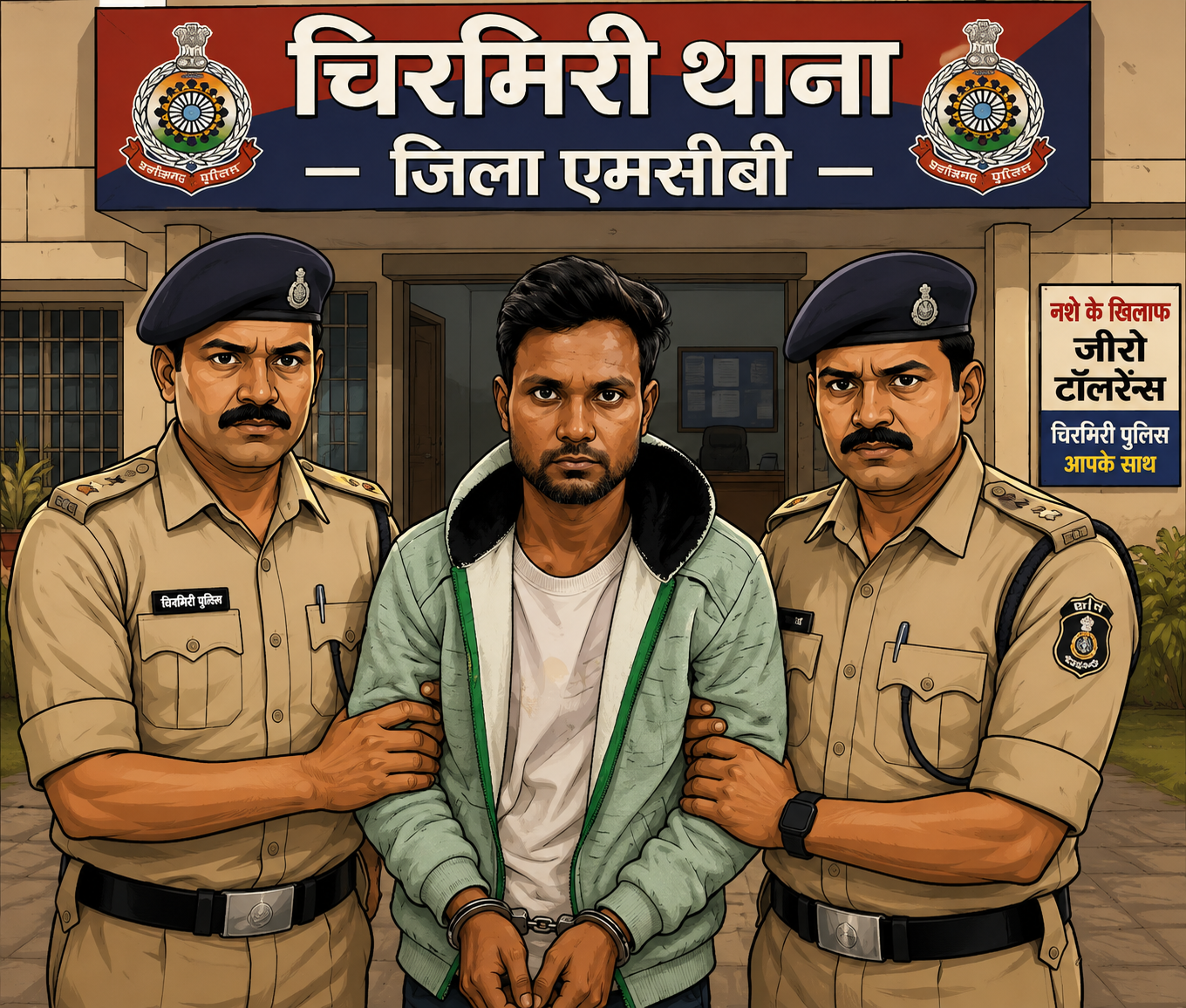 file_0000000025888208be0014104603d375 चिरमिरी पुलिस की बड़ी कार्रवाई : नशीले इंजेक्शन के अवैध कारोबार का एक और आरोपी गिरफ्तार, न्यायिक अभिरक्षा में भेजा गया।